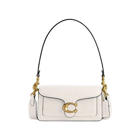 Tabby Shoulder Bag  26 - Brass/Chalk